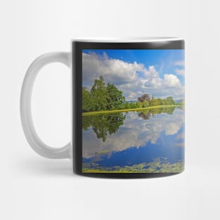 Beautiful reflections at Chatsworth, Derbyshire Peak district Mug